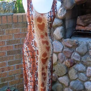 Snakeskin print dress - NWOT